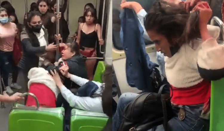 Pelea En El Metro Mujeres Terminan Ensangrentadas