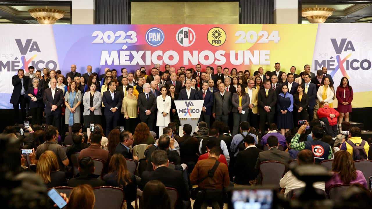 Revive Va por México PAN PRI PRD se reparten candidaturas para 2023