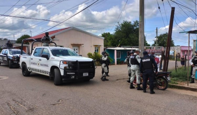 Continúan fuerzas de seguridad con operativo Macuspana seguro