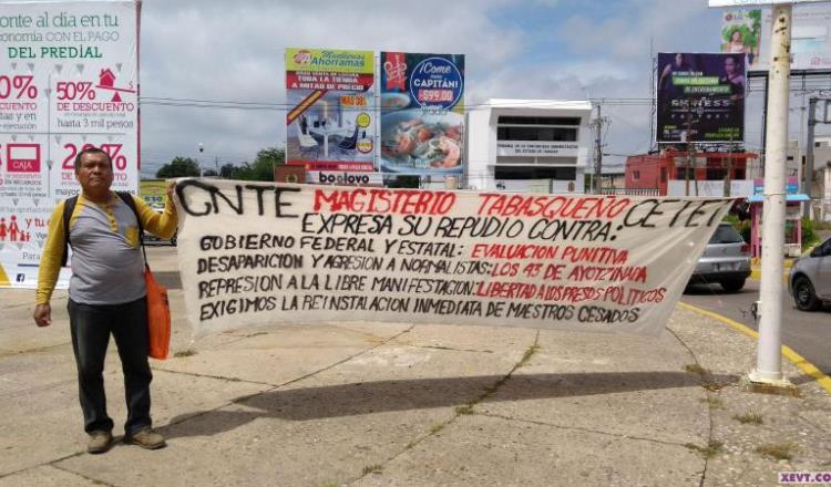Aborta convocatoria de la CNTE-CTET para marchar en Villahermosa