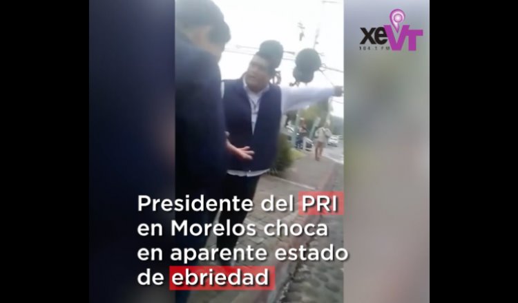 Borrachera le cuesta el cargo al dirigente del PRI en Morelos