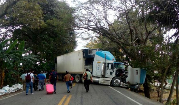 Un lesionado deja choque en carretera Villahermosa-Teapa