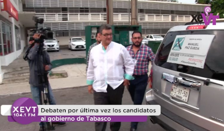 Debaten por última vez los candidatos al gobierno de Tabasco