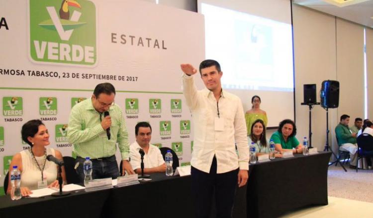 Ratifican a Federico Madrazo como dirigente estatal del PVEM