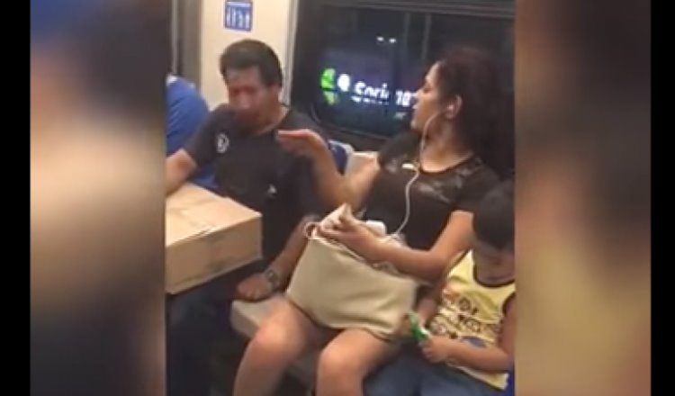 Mujer da una cachetada a sujeto en el Metro de Monterrey porque le tocó una pierna