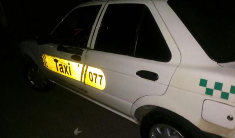 Localizan en Cunduacán, taxi robado en Paraíso