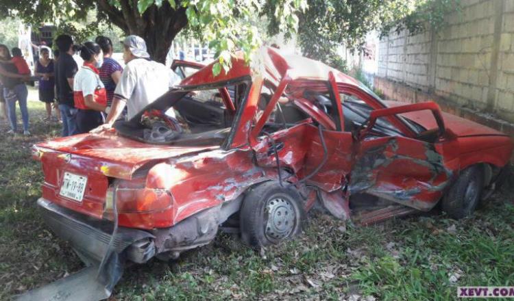 Choque en la Villahermosa-Nacajuca deja 5 heridos