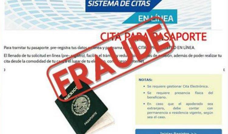 Alerta Policía Cibernética de plataforma falsa para tramitar pasaporte en línea