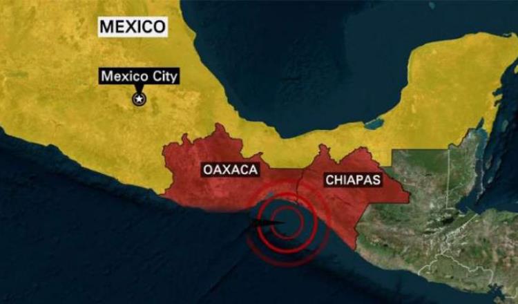 Se registra réplica de 5.3 grados en Pinotepa Nacional, Oaxaca