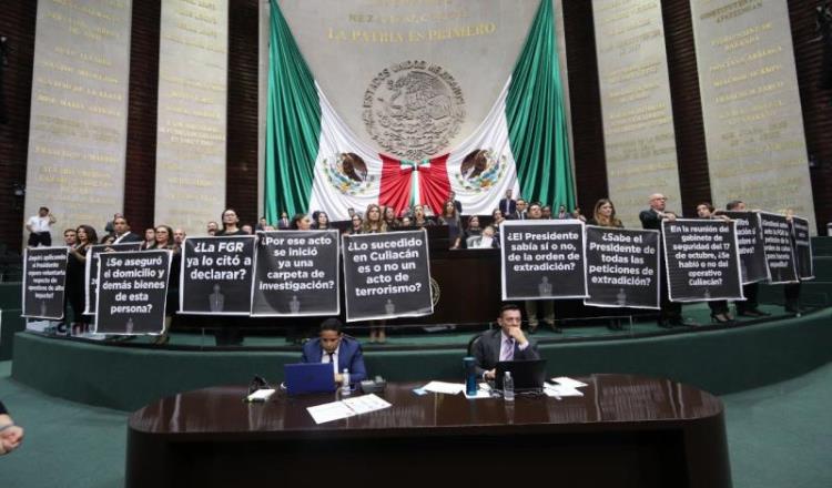 Culpan diputados del PAN a gabinete de seguridad por ‘Culiacanazo’ 