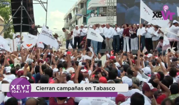 Cierran campañas en Tabasco