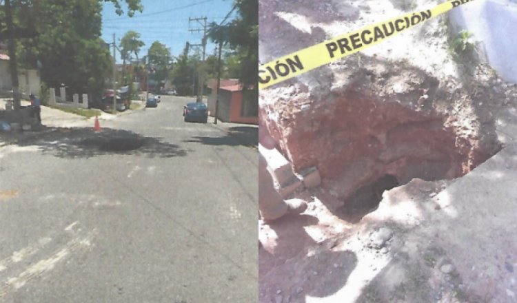 Urgen Ingenieros a sustituir tubería en calle Anacleto Canabal... antes de que colapse