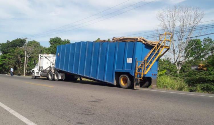 Aseguran camión involucrado en accidente con víctima mortal