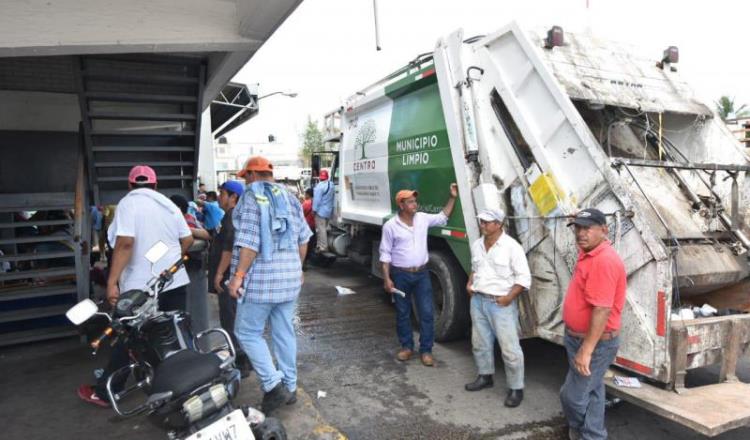 Adquirirá gobierno de Centro 15 recolectores de basura para resolver demandas de trabajadores