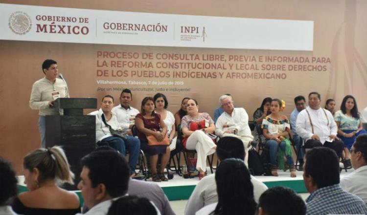Realizan foro de consulta para Reforma Constitucional sobre derechos de los pueblos indígenas y afromexicano