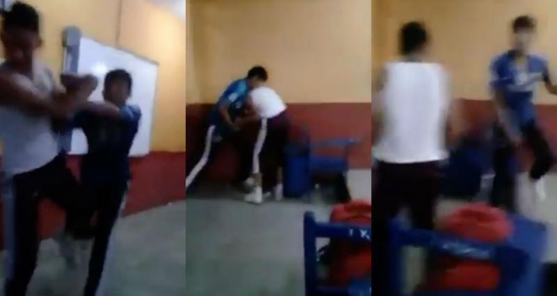 Otra pelea de estudiantes en salón de clases, ahora en Comalcalco