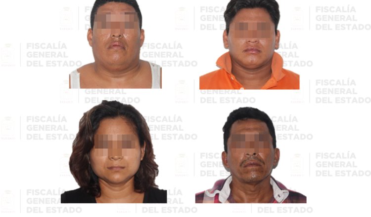 Sentencian a cincuenta años de prisión a cinco personas acusadas de secuestro en Tabasco