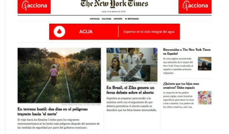 Cierra NYT edición digital en español por no ser financieramente exitosa