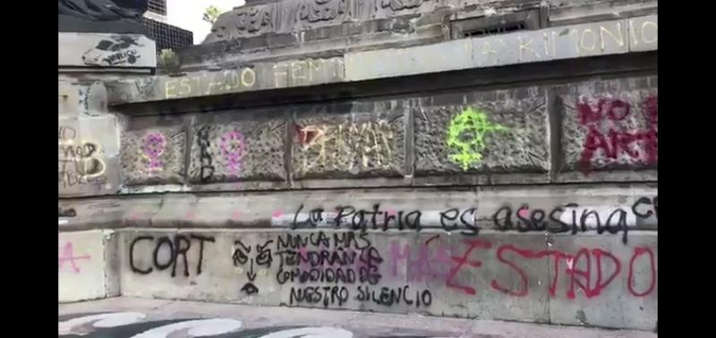 Condena el presidente violencia en marcha de colectivos feministas en la CDMX