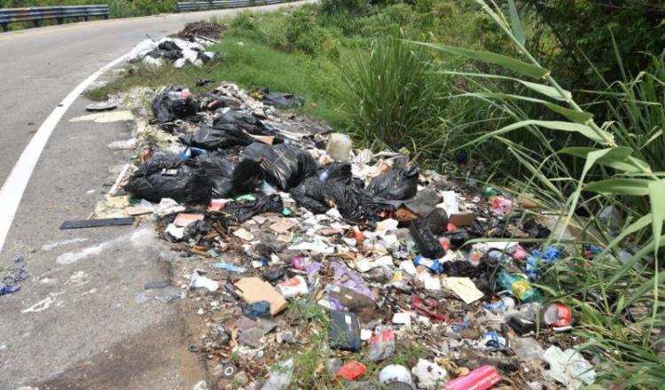 Foto galería: Enorme basurero ilegal se ubica en la carretera Parrilla-Villahermosa