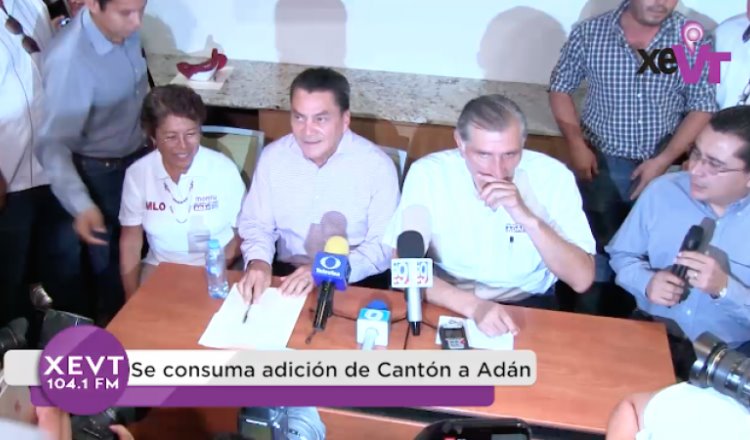Se consuma adición de Óscar Cantón a Adán Augusto López
