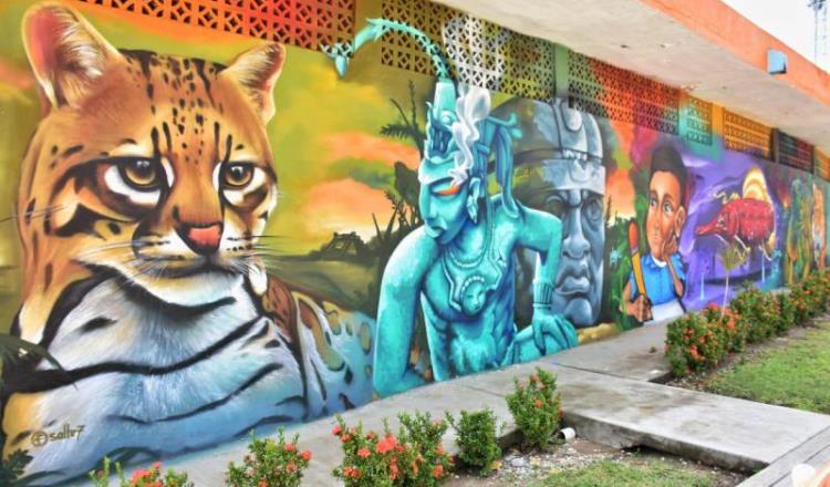 Imagen del Día: Artistas de tres estados regalan mural urbano a Villahermosa