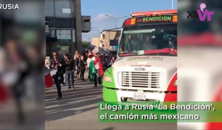Llega a Rusia La Bendición, el camión más mexicano