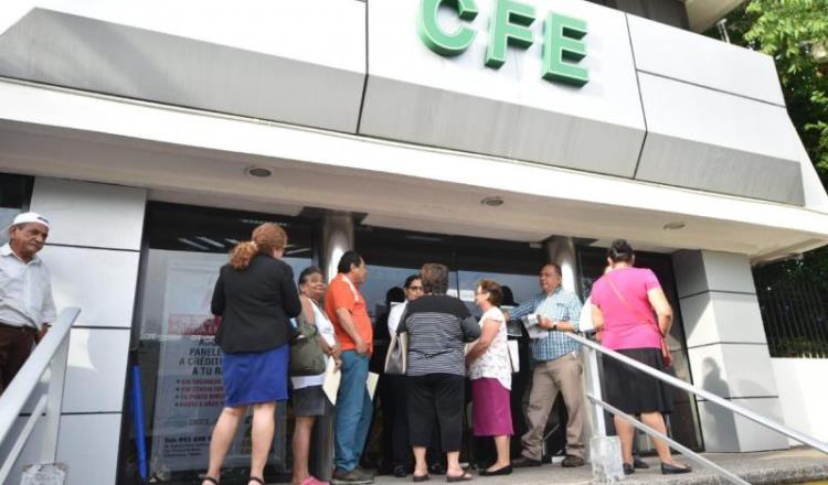 Casi 63 mil usuarios que firmaron Adiós a tu deuda no han pagado dos o más recibos bimestrales: CFE