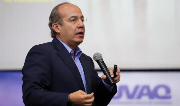 Recrimina Felipe Calderón a la alianza PRI-PAN-PRD que postulen “impresentables”