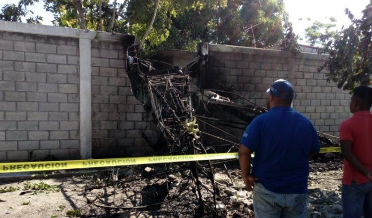 Se desploma avioneta fumigadora en Cucuyulapa; el piloto muere calcinado
