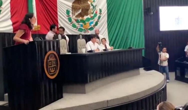 Con golpes, diputados tratan de resolver problema en el Congreso de Quintana Roo 