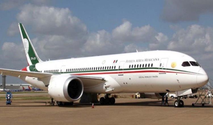 Reportan en fase final proceso de venta del avión presidencial