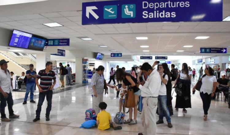 Registra Aeropuerto de Villahermosa descenso de pasajeros de 1.4% en noviembre