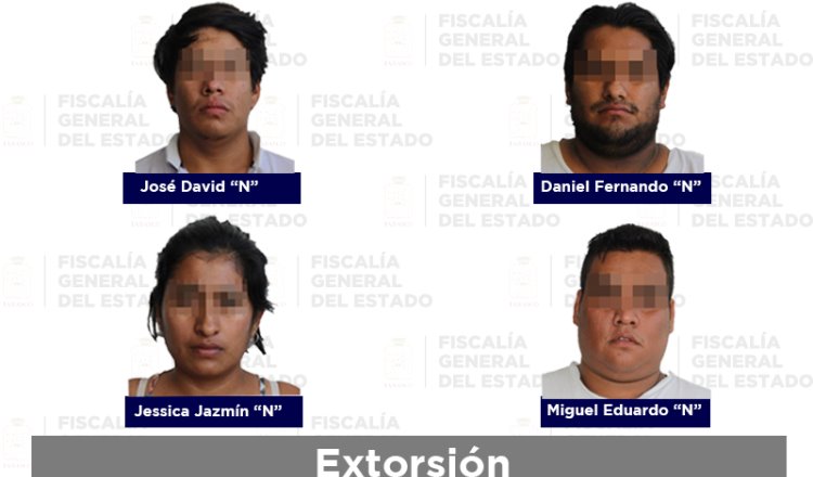Vinculan a proceso a 4 presuntos extorsionadores detenidos en Villahermosa