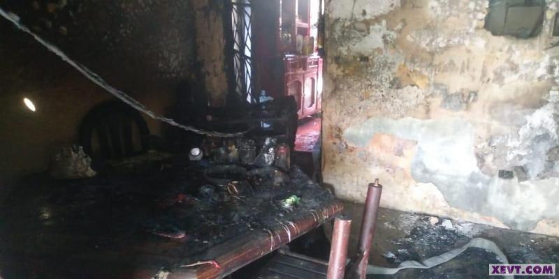 Incendia hijo casa de su madre en Río Viejo