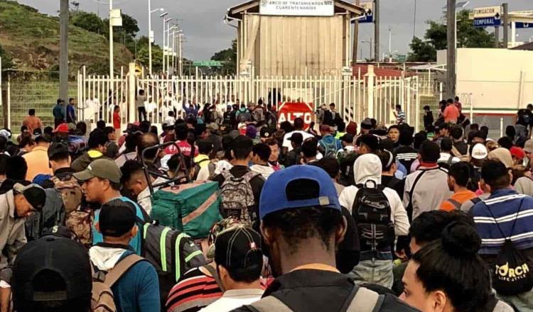 Informa AMLO Que 5 mil migrantes de la caravana ya fueron repatriados