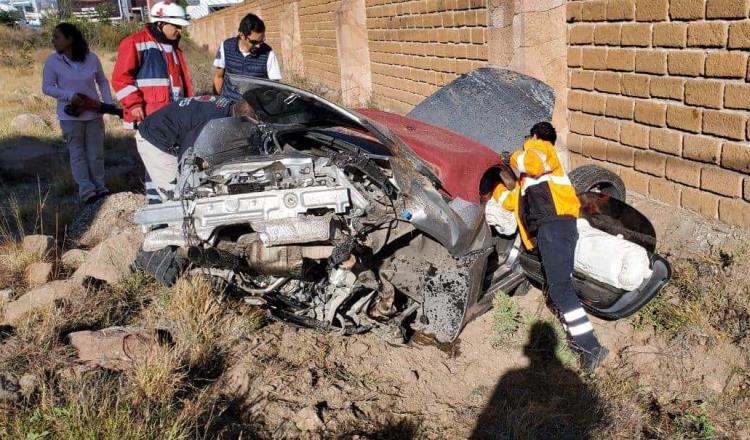 Destruye Javier Cortés su vehículo pero no le pasa nada a él ni a su familia