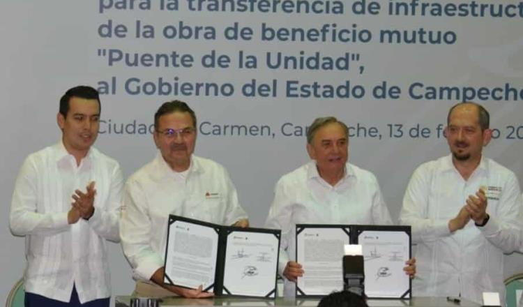 Firma Pemex convenio modificatorio con Campeche