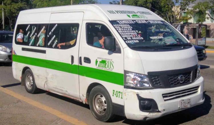 Confirman ampliación de permiso al Transbus para continuar prestando servicio con Urvans
