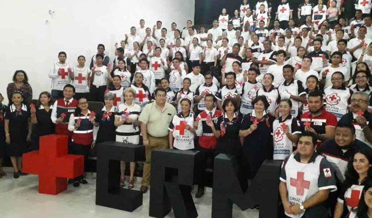 Celebran en Tabasco el 110 aniversario de fundación de la Cruz Roja