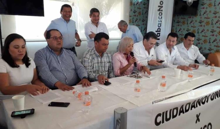 Anuncian conformación de Ciudadanos unidos por Tabasco