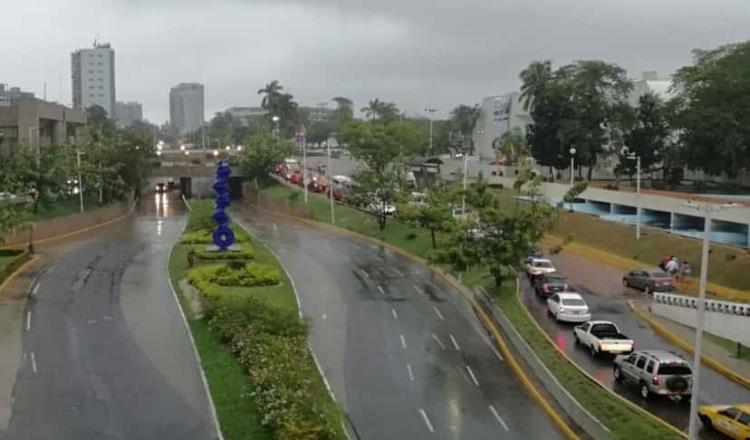 Un miércoles con lluvias intensas se espera hoy en Tabasco