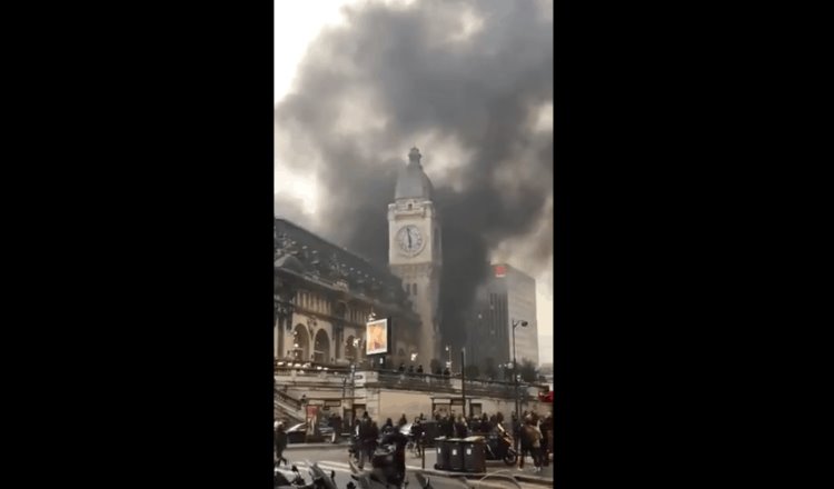 Se incendia estación de trenes en París; no se reportan víctimas