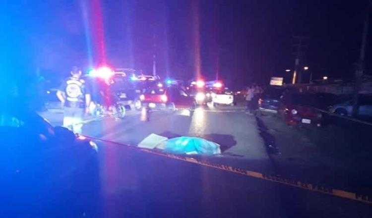 Muere persona arrollada por una moto en la Villahermosa-Reforma