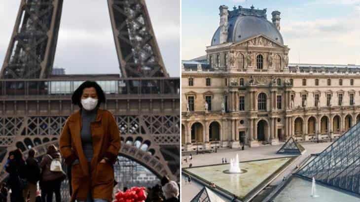 Cierran por coronavirus el Museo del Louvre y La Torre Eiffel, los más visitados en el mundo