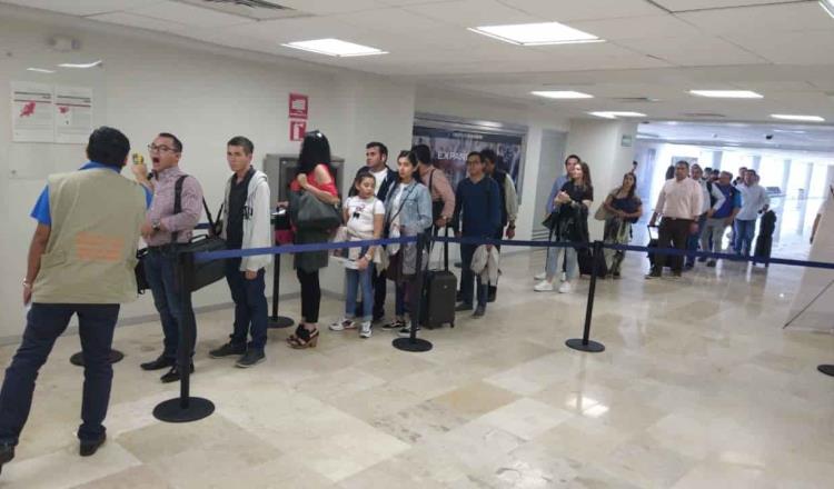 Con ‘termómetro infrarrojo láser’ buscan detectar coronavirus en aeropuerto de Villahermosa