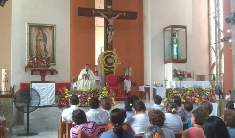 Iglesia en Tabasco de momento no suspenderá Misas, aunque reforzará medidas de prevención; logística en Viacrucis continúa