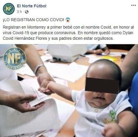 Resultaron ser falsos registros de niños con el nombre Covid