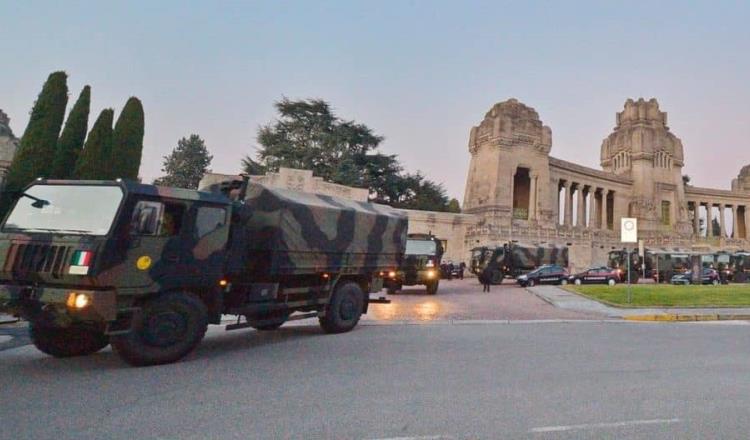 Convoy de la muerte traslada ataúdes de víctimas del covid-19 a otras ciudades italianas