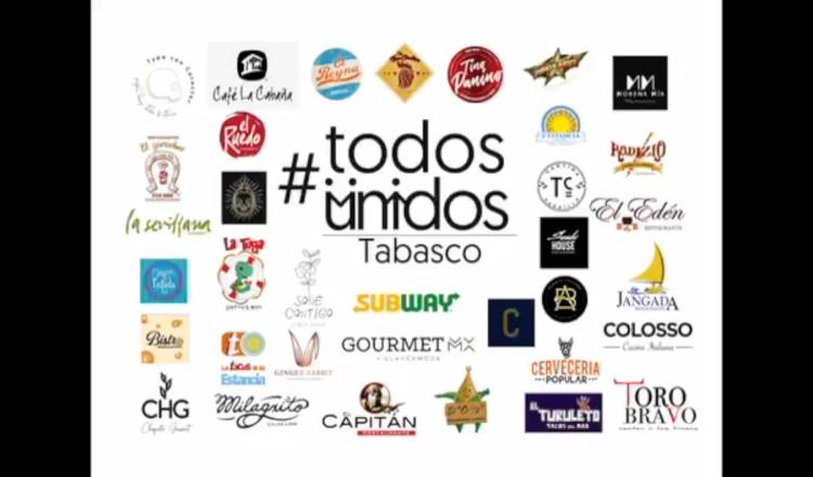 Restauranteros tabasqueños lanzan campaña #TodosUnidos; invitan a consumir en comercios locales